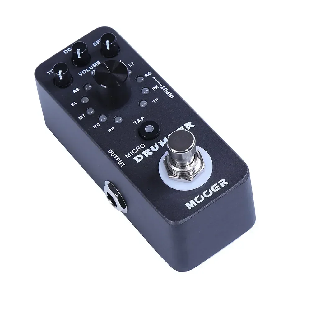 

MOOER Micro Drummer Guitarra Effect Pedal Digital Drum Machine Effectors Tap Tempo Function True Bypass Pedal Guitarra Accessory
