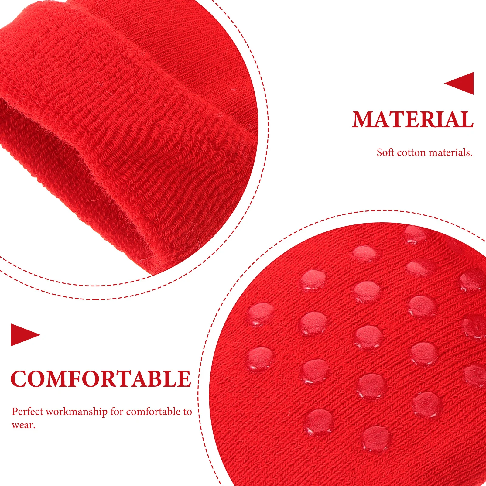 4Pairs Christmas Baby Socks Knitted Winter Floor Socks with Anti-Slip Sole Soft Lightweight Warm for Kids Comfortable Holiday