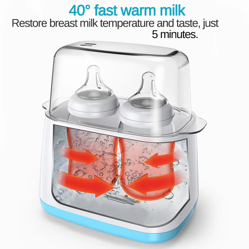 Baby Bottle Sterilizer Milk Warmer 6 In 1 Multi function Automatic Intelligent Thermostat Baby Milk Bottle Disinfection Thermos