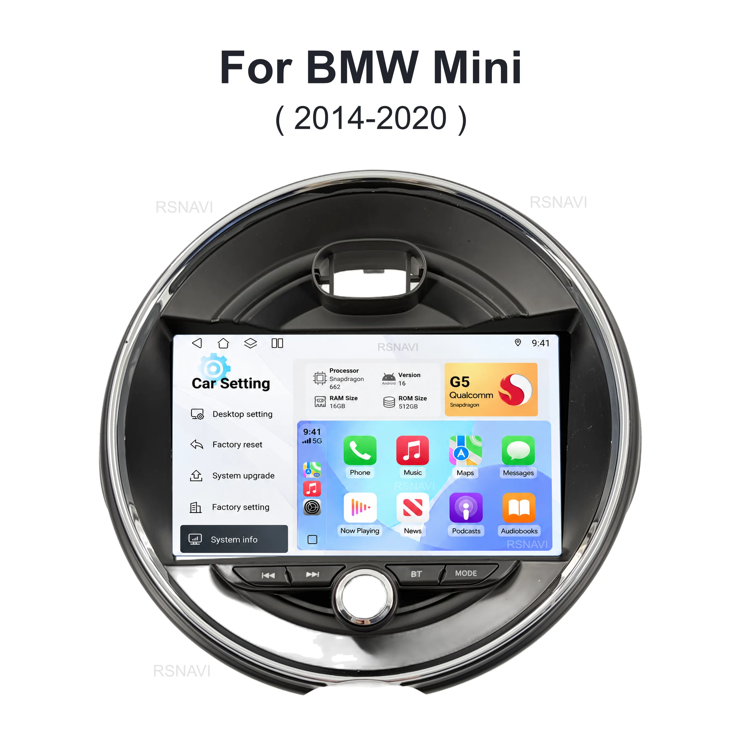 Android 16 Car Radio Multimedia Player For BMW MINI COOPER F54 F55 F56 F60 2015 - 2019 Auto Carplay Car Stereo wifi+4G Ai voice