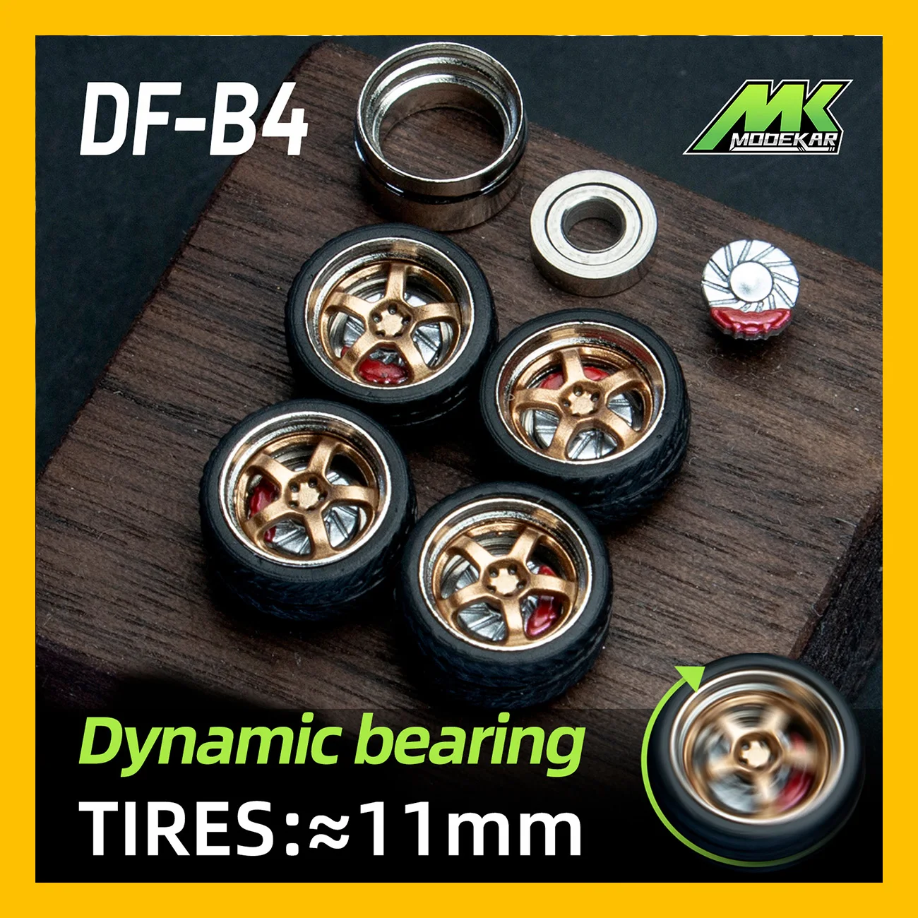 

1/64 dynamic bearing car model modification wheel hub is suitable for hot wheels with MINIGT rubber tires and axles