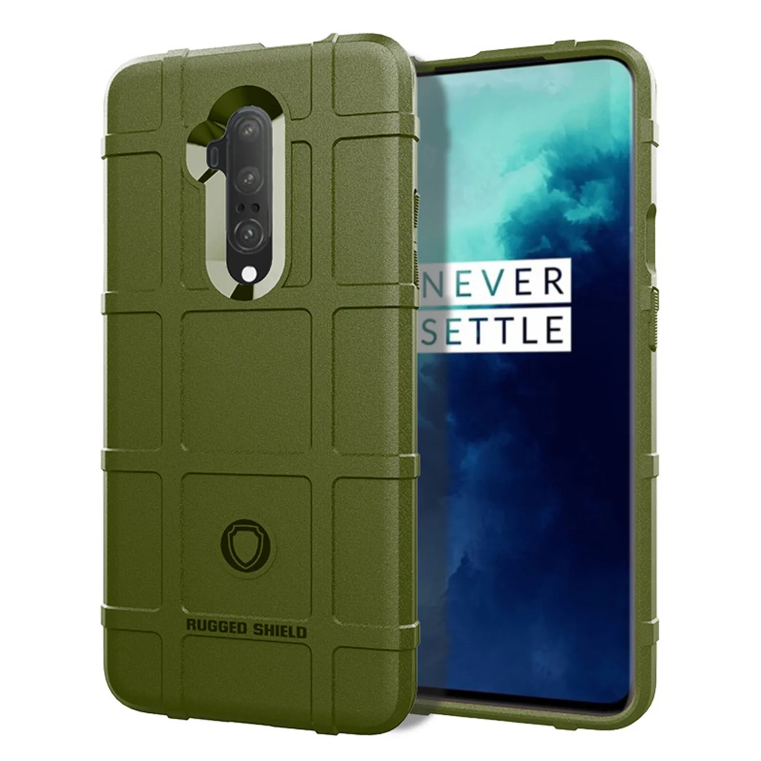For Oneplus 7T Pro 1+7tpro One Plus 7t pro Silicone Shield Case Armor Heavy Back Cover for oneplus7t pro Shockproof Matte Cases