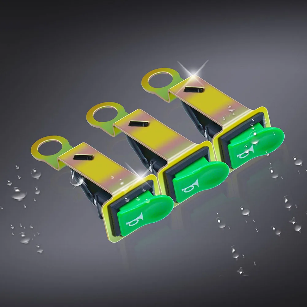 Handlebar Accessories for horn Switch 5A ABS Plastic Button Green Button Fit 22mm Handlebar Brand New For Motorcycle