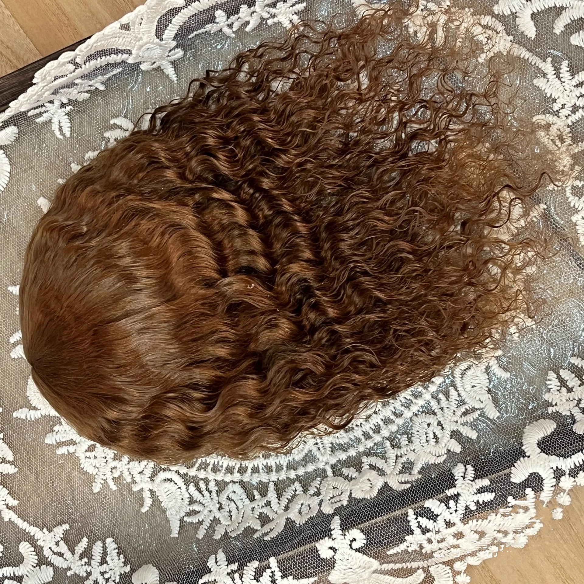 

Hair For Doll 1/3 1/4 1/6 BJD Hair Vintage Small Roll Mohair, Cute Doll Small Short Roll Wig