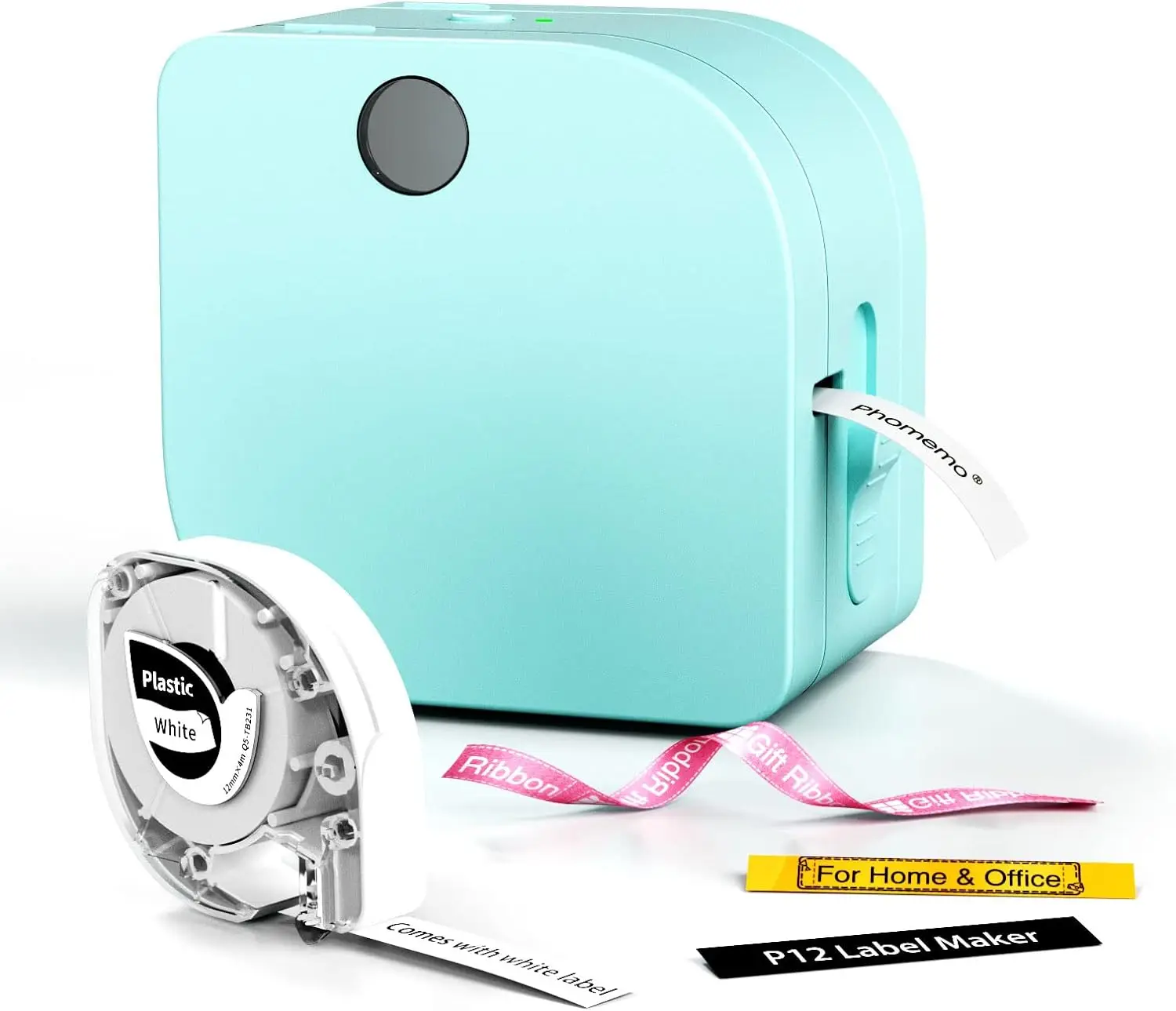 Phomemo-máquina para hacer etiquetas P12 con cinta adhesiva, Mini máquina para hacer etiquetas adhesivas para la organización de la oficina en casa,