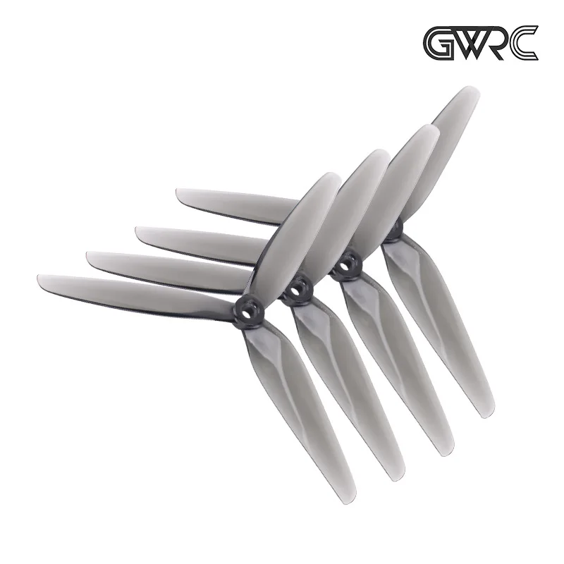 GW 7X3.5X3 PC transparent gray 7 inch 3-blade propeller F PV traverser blade, propeller 7035 three-blade propeller