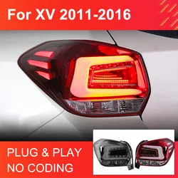 1 Pair LED Tail Light Assembly for Subaru XV 2011-2016 Taillights Plug and Play with led Turn Brake Reverse Rear Tail Lamps