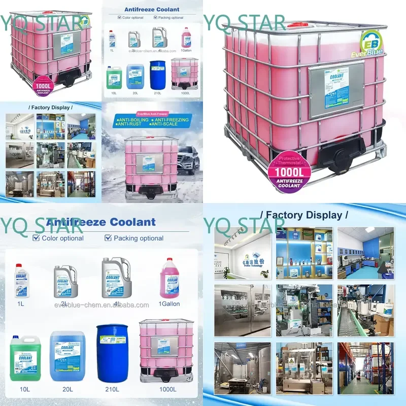 Wholesale Super Longlife 1000L IBC for Automotive Antifreeze Coolant for -45C Low Temperature Anti-Freezing Liquid for Car