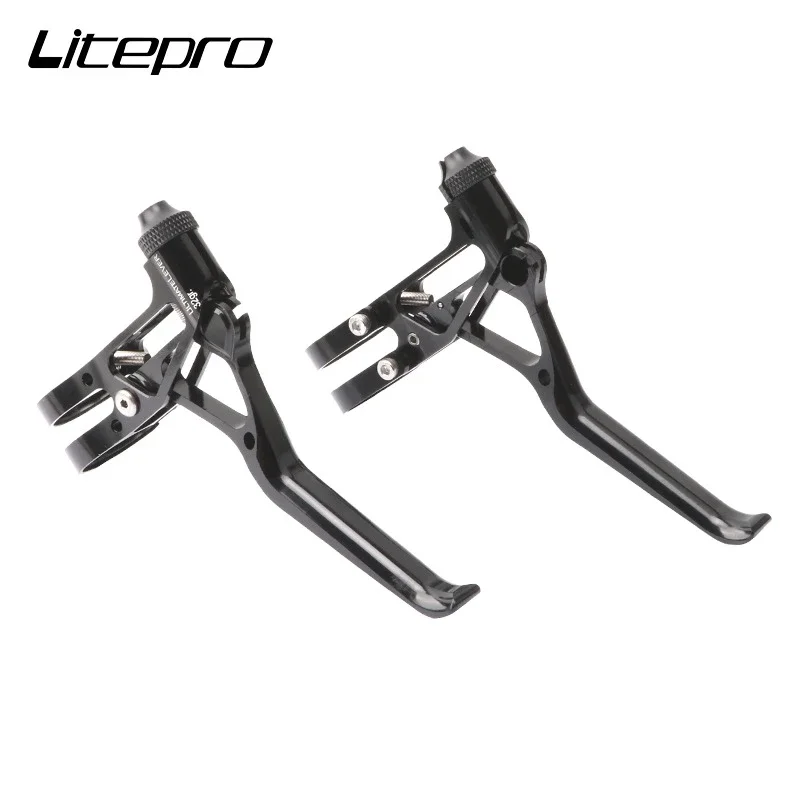 

Litepro Electroplating Color Brake Lever LP Ultralight CNC 64g Folding Bike Road Bicycle BMX V MTB Parts