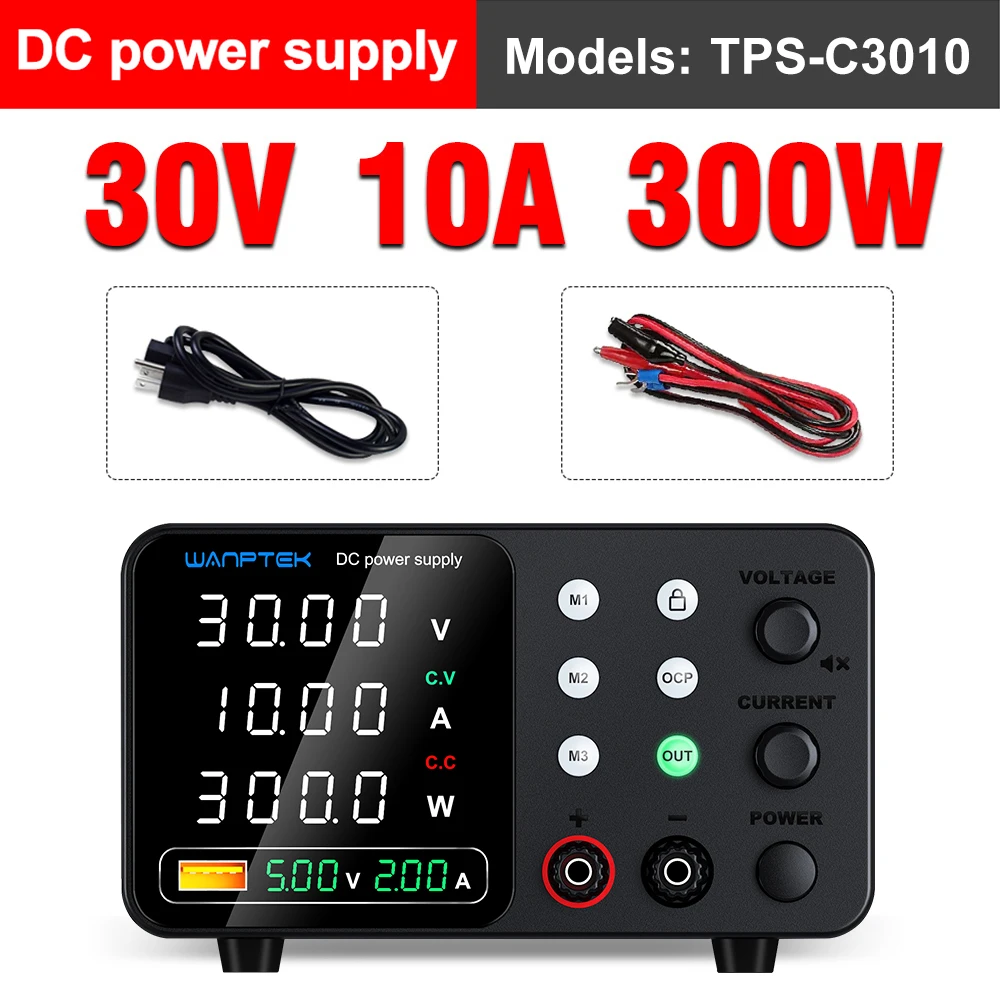 Instelbare digitale display laboratoriumvoeding, 30V 5A 10A DC voeding, spanningsregelaar, 60V 5A 120V 3A laboratoriumvoeding