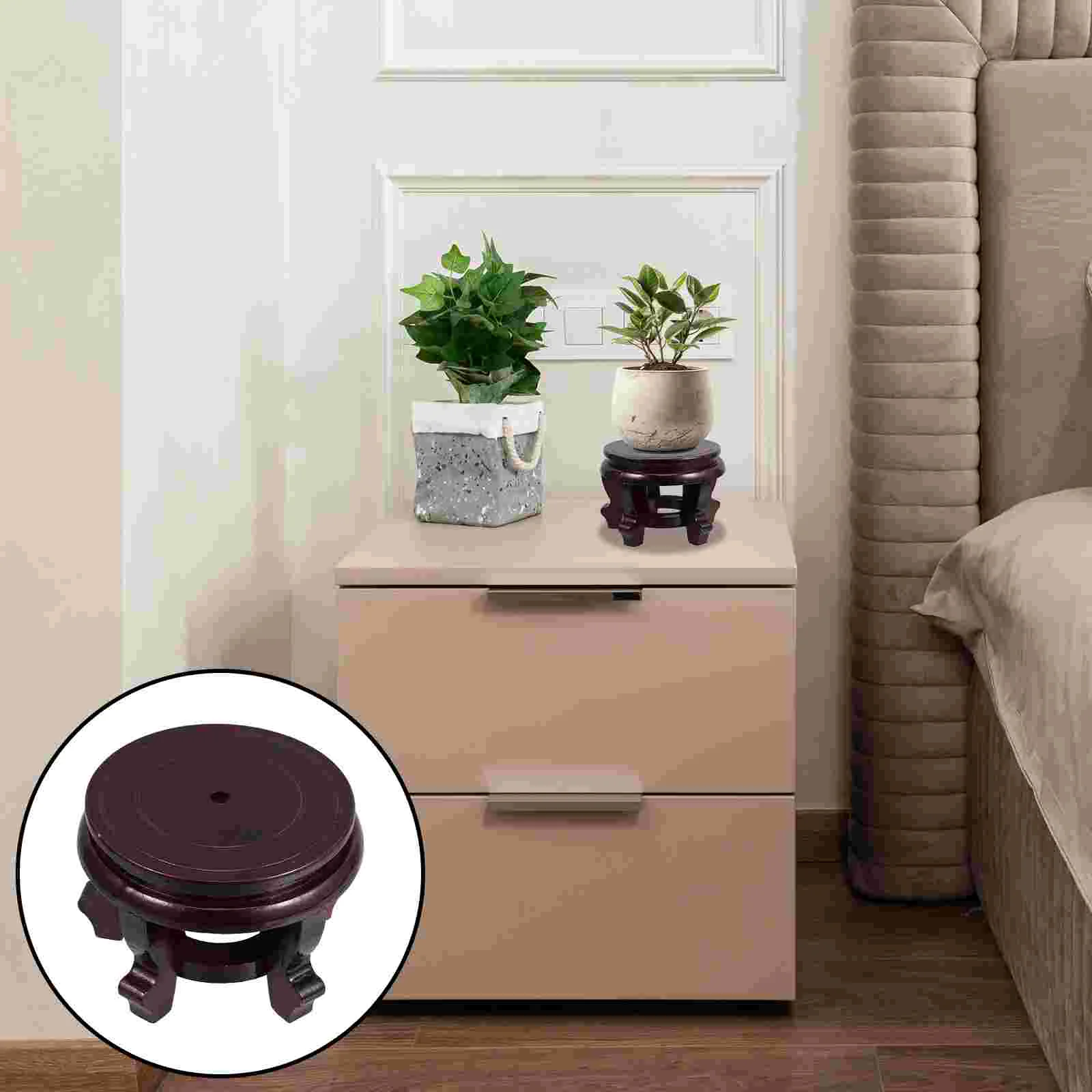 

Flower Pot Base Indoor Plant Stand Projector Display Vases Stools Terrarium Single Individual