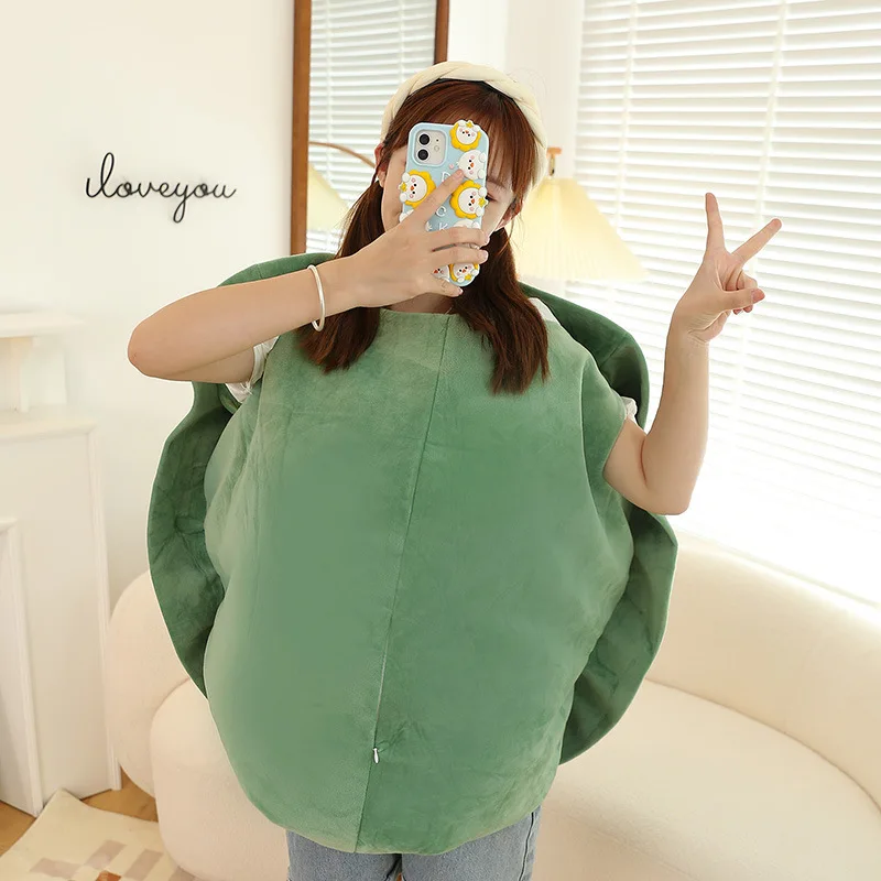 산리오 대형 거북이 인형 베개 어린이 생일 선물 껍질 디자인의 포근한 침대 베개 어린이용 안락함