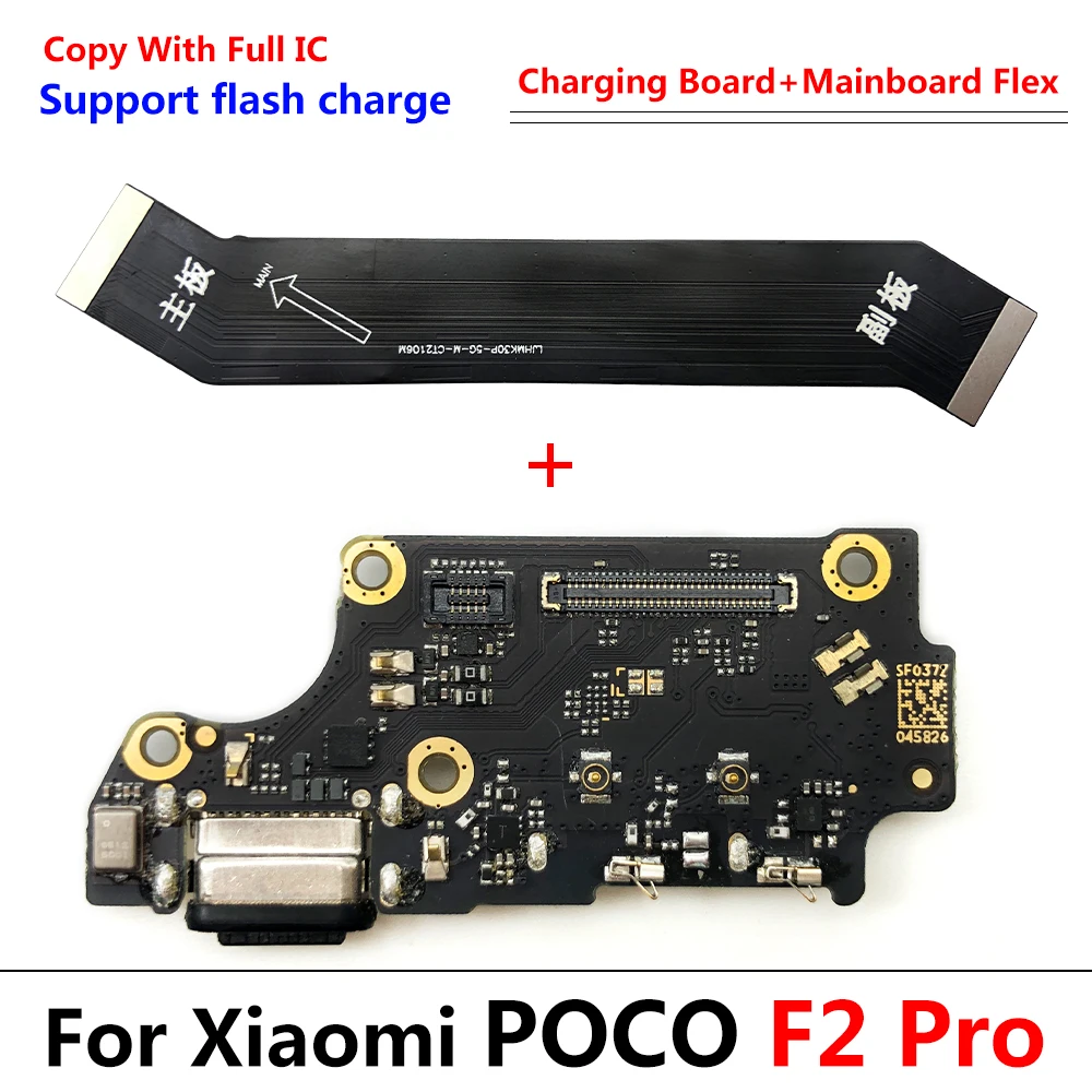 Puerto de carga USB, Conector de placa base principal FPC, Cable flexible para Xiaomi Poco F2 Pro X4 Pro 5G M4 Pro 4G X5 Pro 5G, nuevo