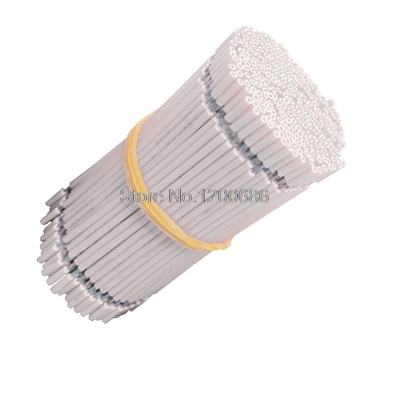 40CM 5 mm half strip UL 1007 18AWG white 20piece/lot  super flexible 18AWG PVC insulated Wire Electric cable, LED cable,