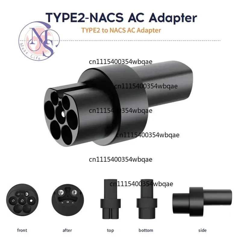 ZOCI-FOR-80A 150A Type2 To NACS EV Charging Adapter AC DC for Electric Vehicle