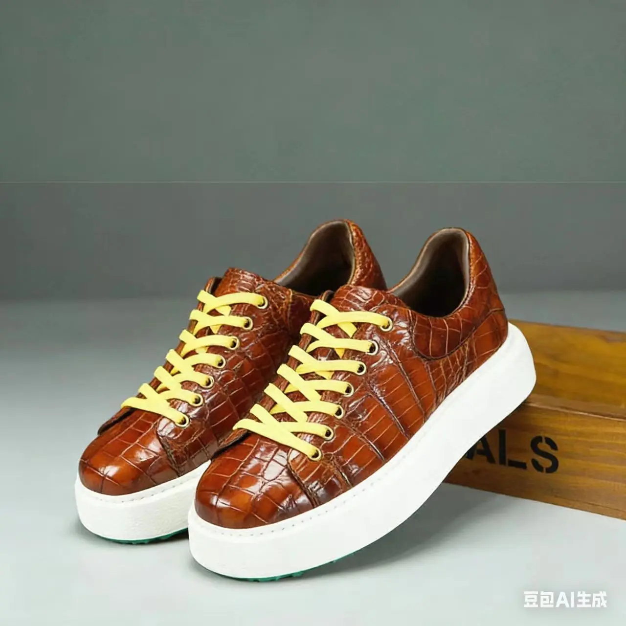2026 new arrival Fashion Crocodile Belly Skin causal shoes men,male Genuine leather Sneakers  PDD784