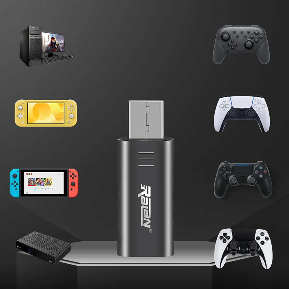 Wireless USB Adapter for PS4 PS5 and PC Gaming