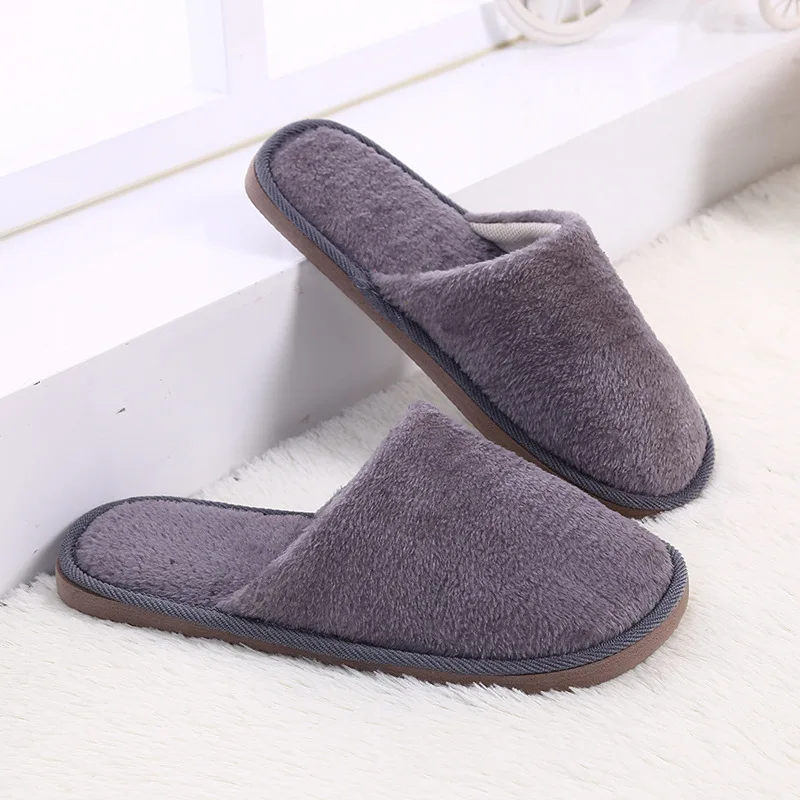 Slippers Women Shoes Autumn and Winter Simple, Fresh, Elegant Couple Style Men's and Women's Home Cotton Slippers Comfortable