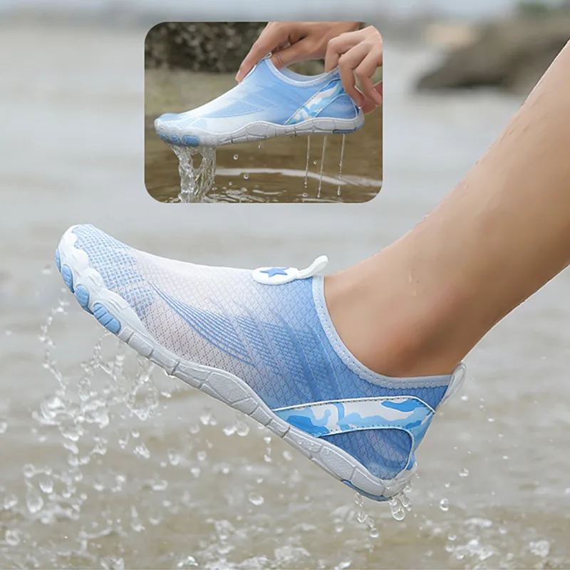 

Water Shoes for Men Barefoot Quick Dry Aqua Swiming Shoes Slip-on Soft Beach Women's Wading Sneaker Water sports diving Fishing