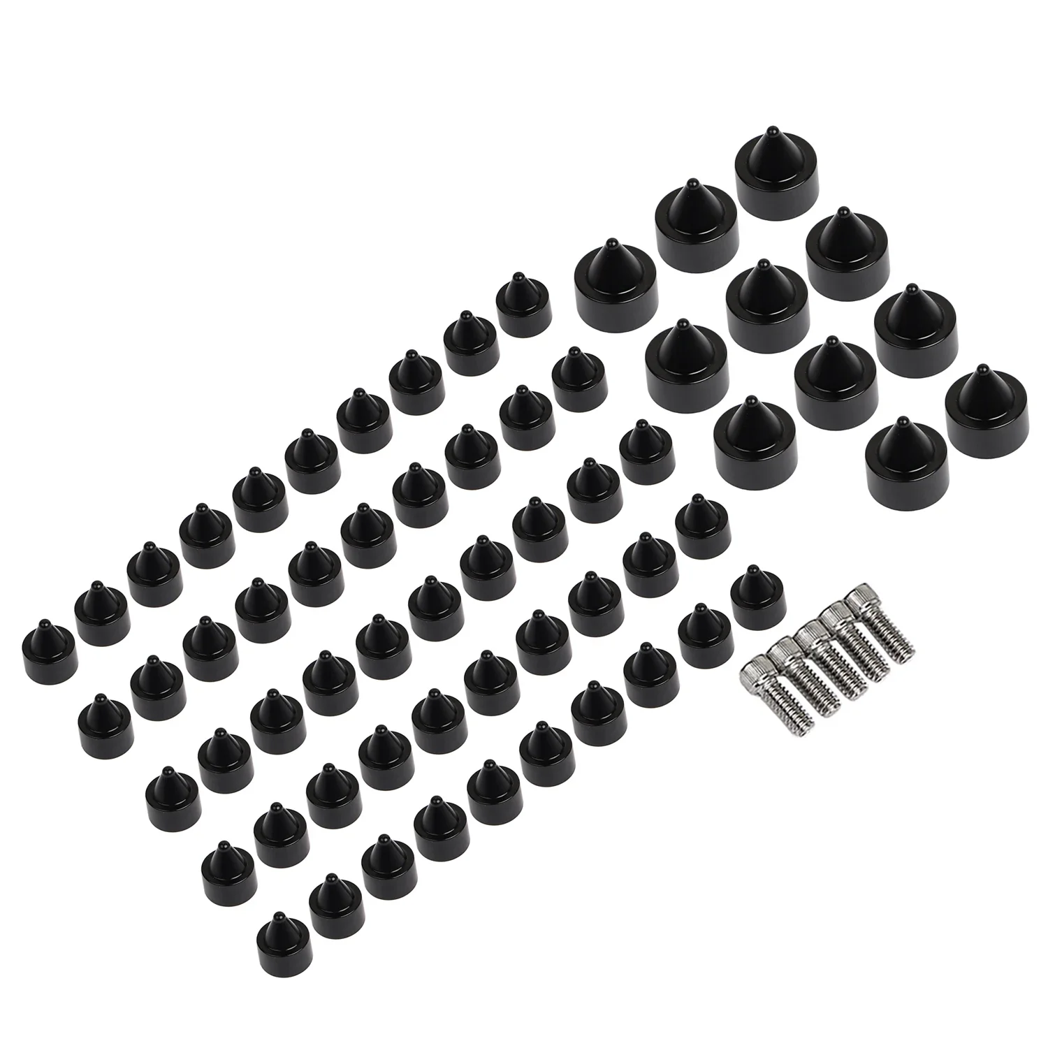 

Черные, 61 шт., болты двигателя мотоцикла, топперы, колпачки, крышка + 5 шт. комплект винтов для Harley Softail Twin Cam 2007-2017 2008 2009 2010 2011