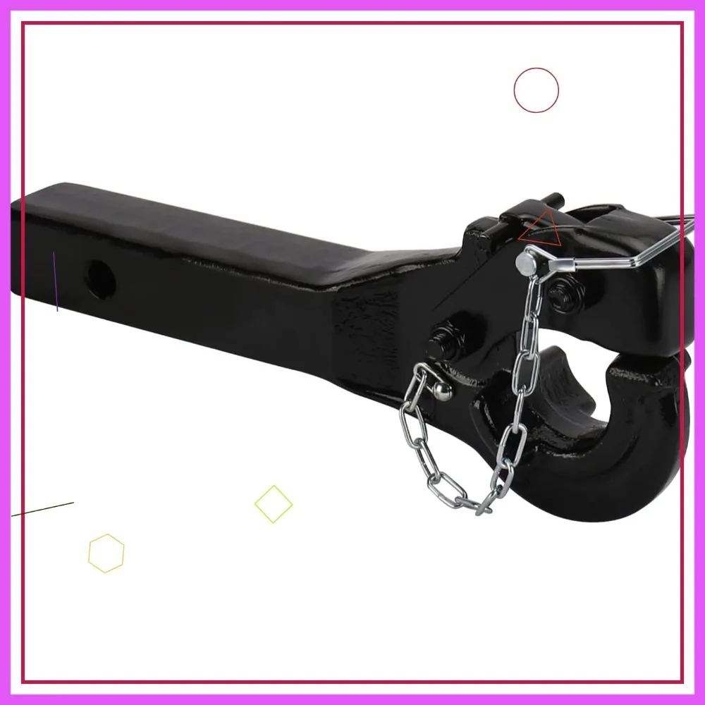 خطاف وصلة دبابيس 10 طن لربطات 2 بوصة، سعة 20000 رطل، فولاذ مزخرف متين #1