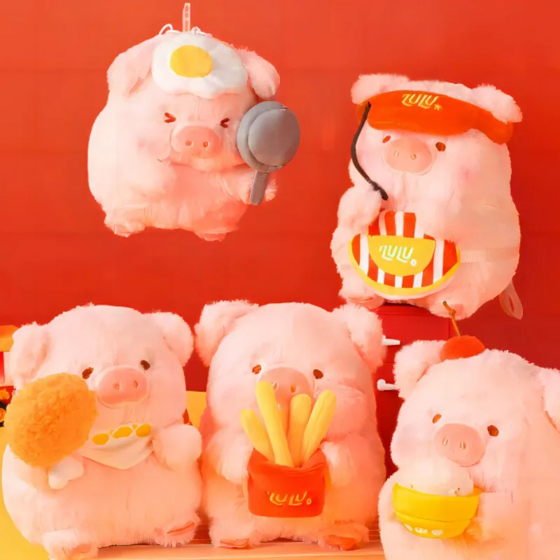 Lulu Pig House Pig Deliver Series Soft Plush Pendant Cartoon Dolls Kawaii Anime Peripheral Plushien Children Birthday Toys