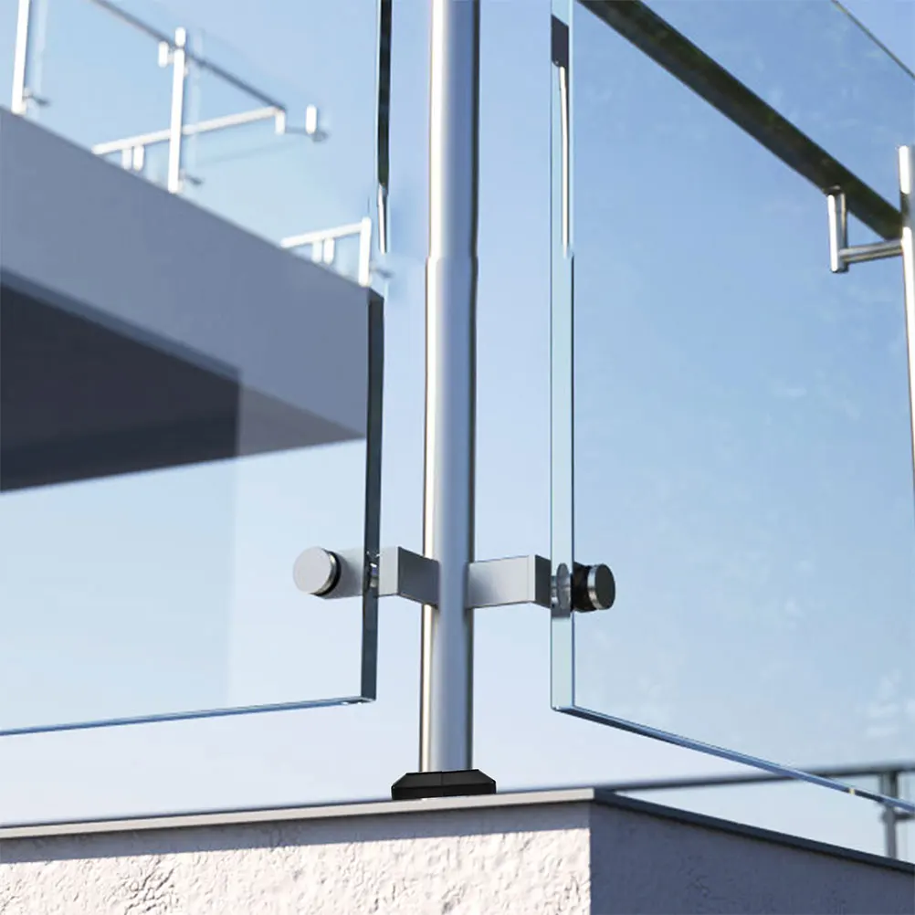 4Pcs Fence Post Skirt Set Plastic Square Tubing Cover Weather Resistant Base Trim for Deck Railing Structures Railing