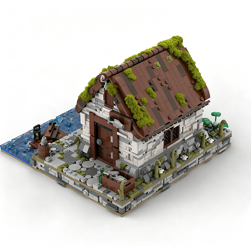 1575 pièces Maison de Pêcheur MOC Technologie de Construction Modulaire Personnalisable Blocs de Construction Populaires Jouet Créatif DIY à Assembler Cadeau