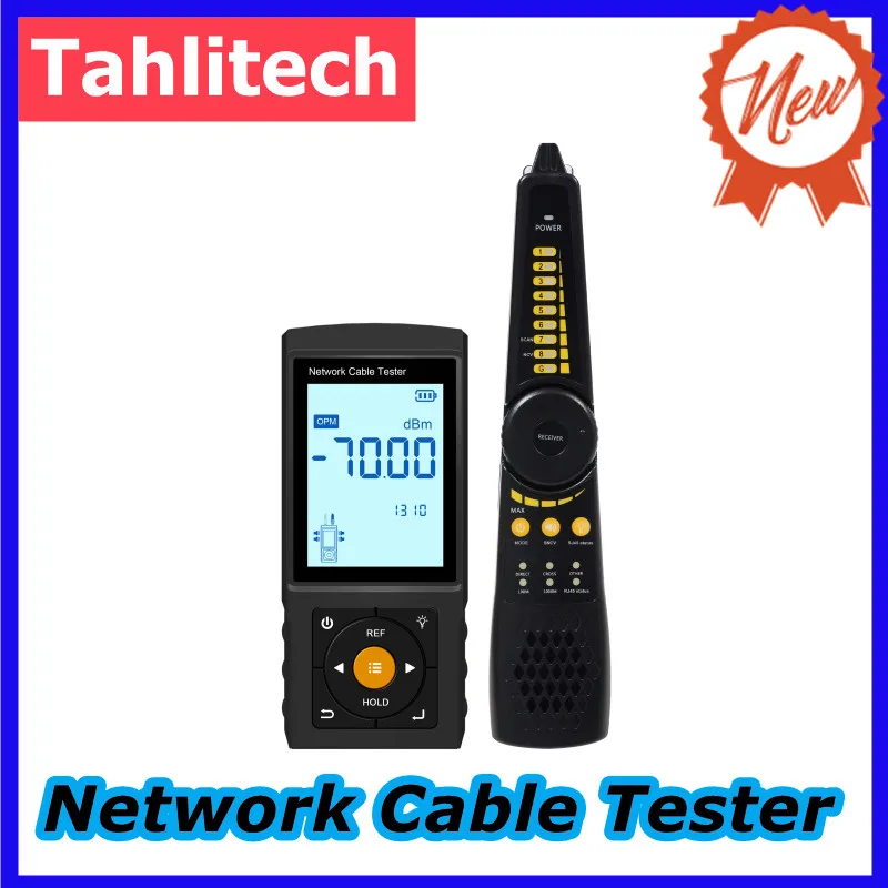 Tahlitech 3" LCD Network Cable Tester Wire Tracker PoE Current Length cabl RJ45 Cable Tracker multifunctional tester Tool