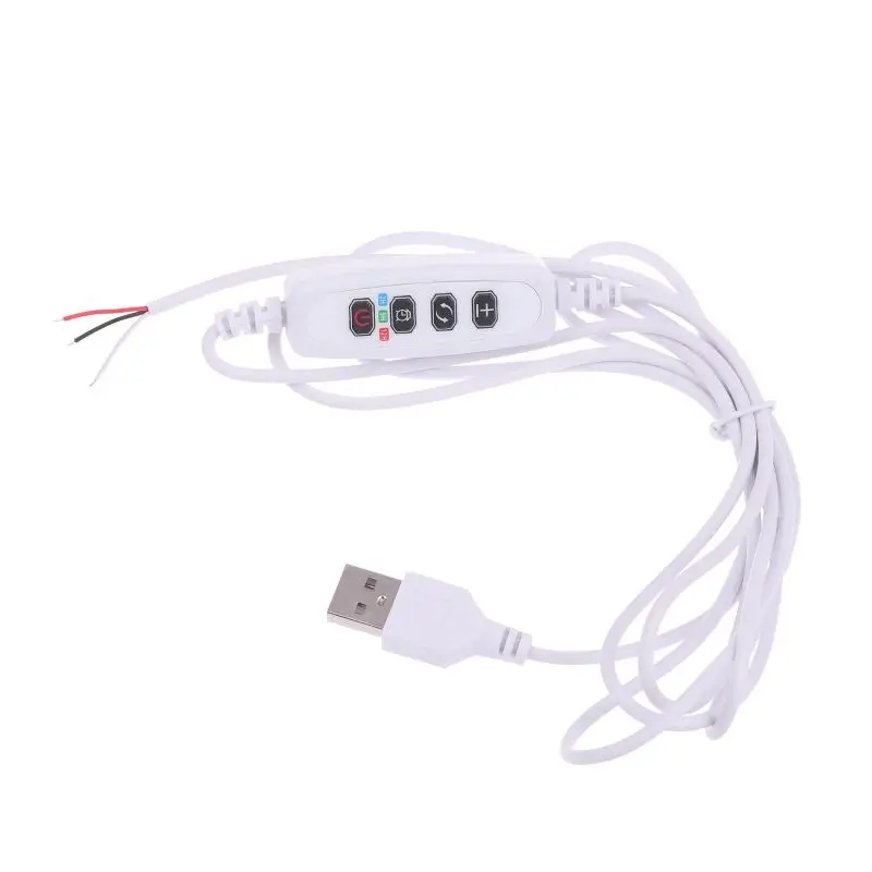 1/3/5Pcs DC 5V USB Clamp Plant Light Timing Control Cable Switch Line Plant Growth Light Live Broadcast Fill Light Control Wire