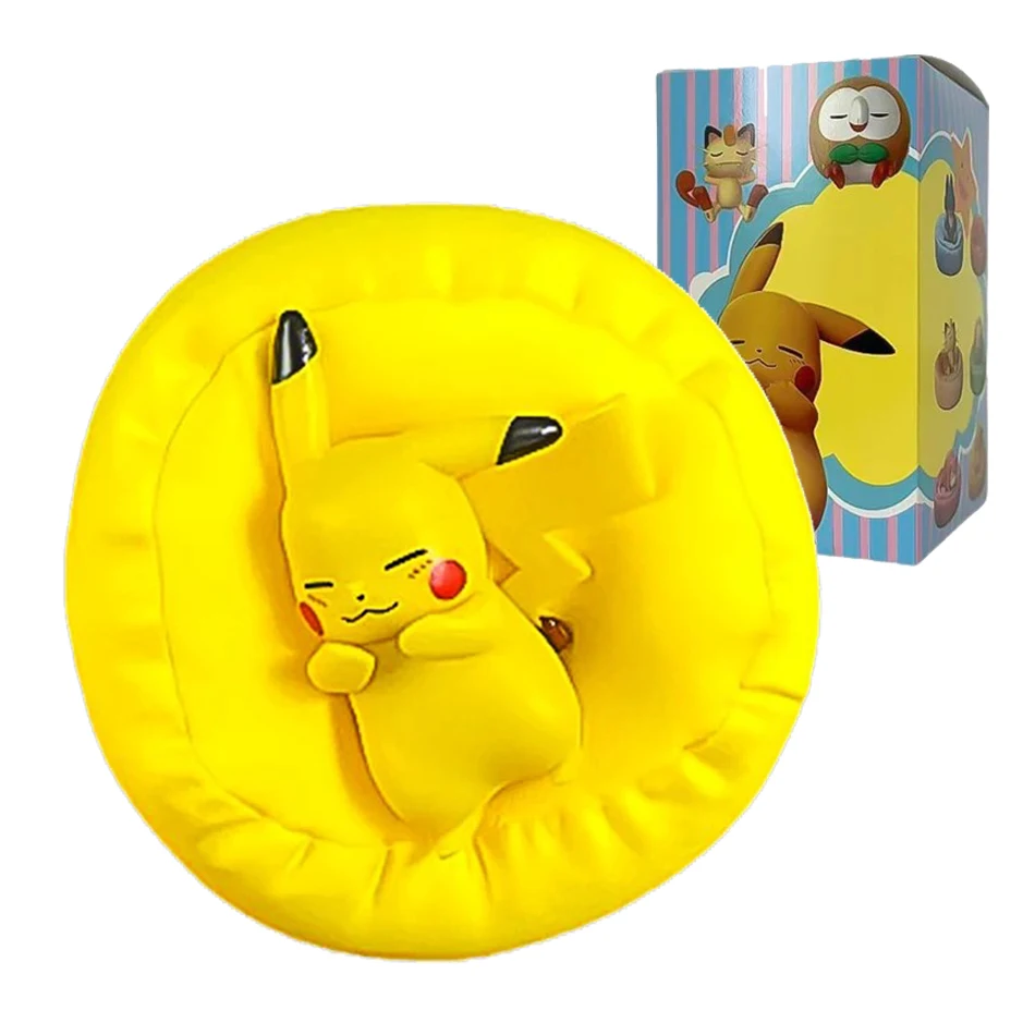 1-12 Stück Pokémon Pikachu Blindbox Actionfiguren Anime Schlaf-Serie Desktop-Dekorationen Pokémon Spielzeug Ornament Geburtstagsgeschenk