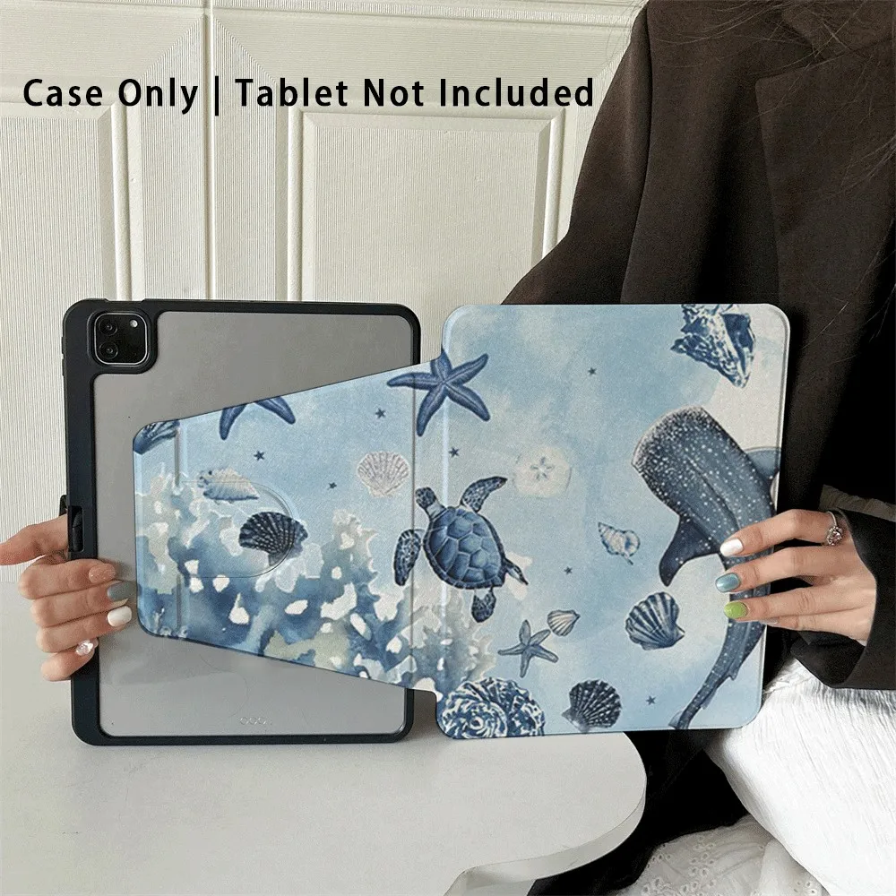 

360 ° Rotating Foldable Case to Easily Protect Your Pad: Compatible with iPad Air 6,Air 5,4,10,2024,air m3/a16 2025
