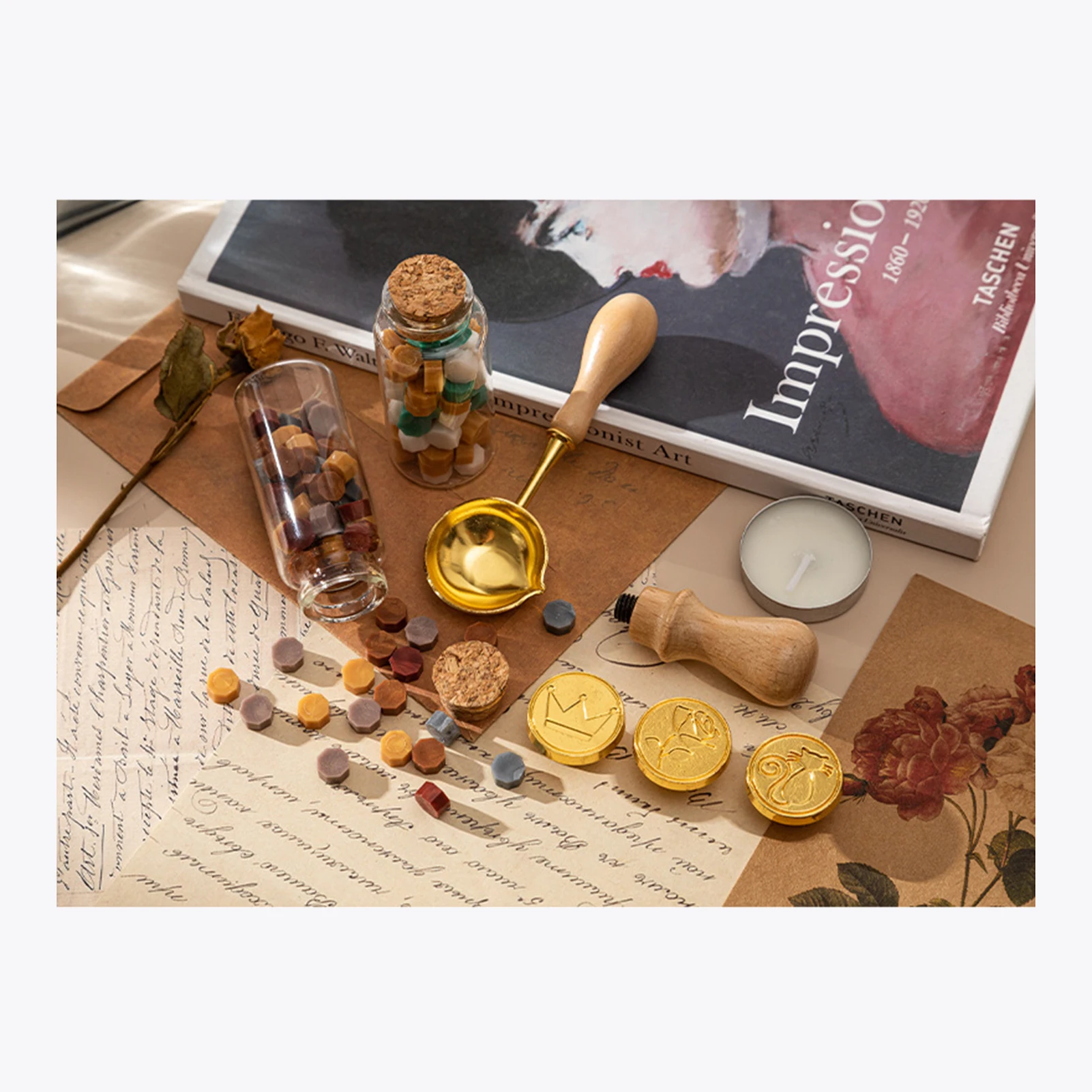 Kit de tampons de sceau de cir - Wax Seal Letter Kit avis et prix