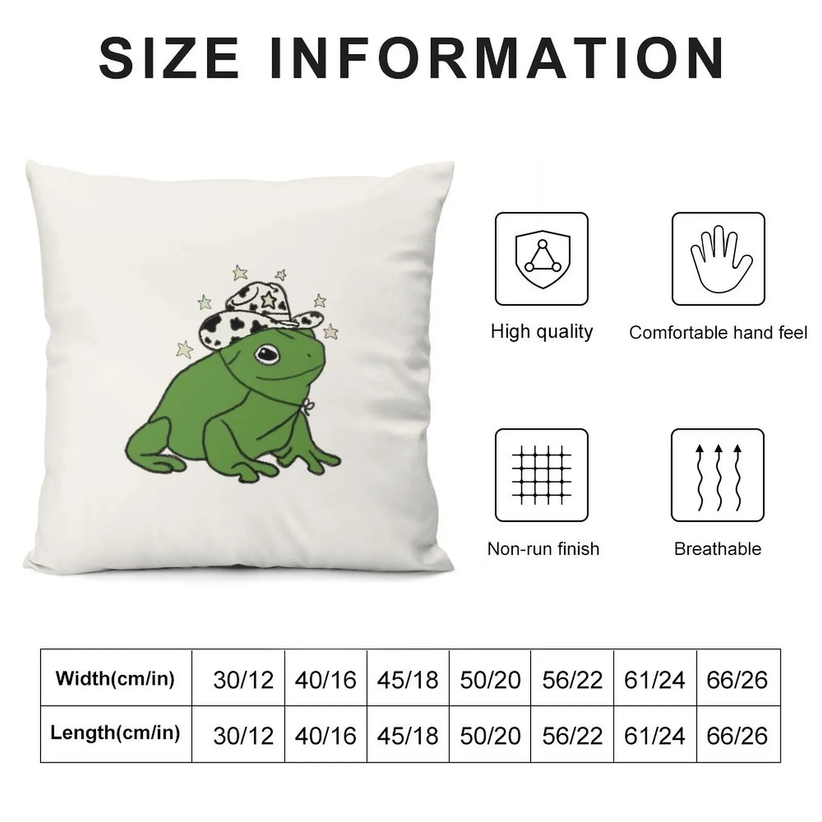 Frog with a cowboy hat Throw Pillow Christmas Pillow autumn decoration pillow