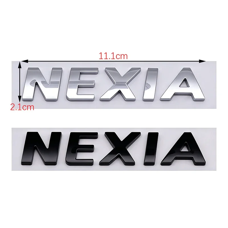3D Car ABS Decal NEXIA Logo Letter Emblem Pickup Rear Trunk Body Car Badge Stickers Car Exterior Accessories