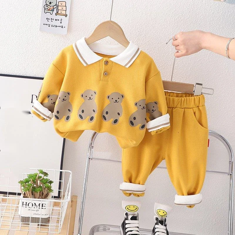 New Spring Autumn Baby Girl Clothes Infant Boys Outfits Children T-Shirt Pants 2Pcs/Sets Toddler Casual Costume Kids Tracksuits