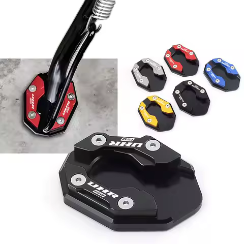 Haojue CNC Kickstand Extension For UHR150 UHR 150 UHR125 UHR 125 Side Stand Enlarge PlateMotorcycle Accessories