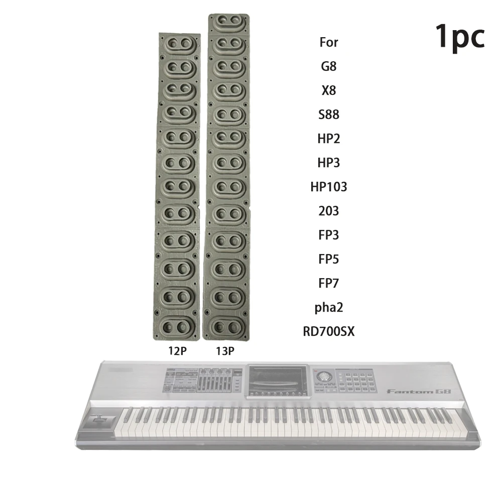 Conductive Rubber Strips For FANTOM G8 X8 S88 HP 2 3 103 203 FP 3 5 7 Pha2 RD700SX Conductive Contacts Silicon Key Contact 1pc