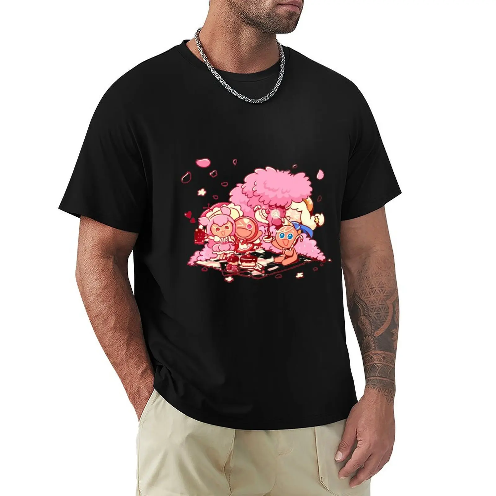 cookie run kingdom T-Shirt vintage Clothing graphics mens funny t shirts