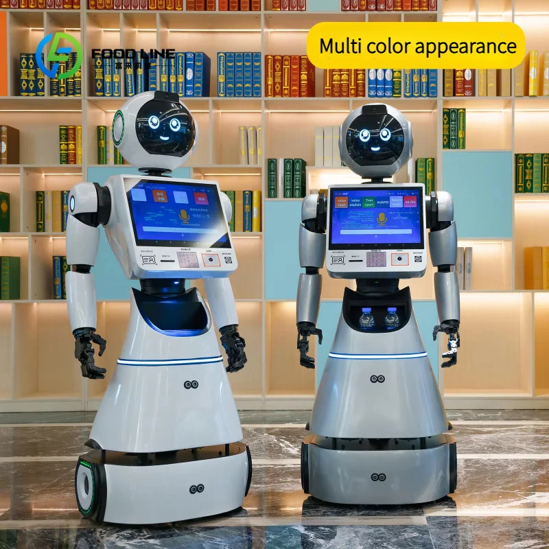 Customized Intelligent Reception Robot 15-inch Large-Screen Touchscreen Device with Autonomous Navigation and Voice