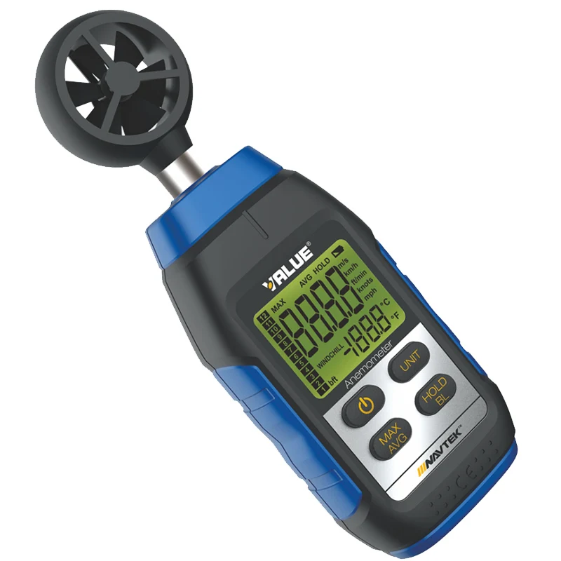 

Professional VMA-1 Digital Anemometer Wind Speed Meter Gauge with Temperature Measurement 0-12 Level Beaufort Scale