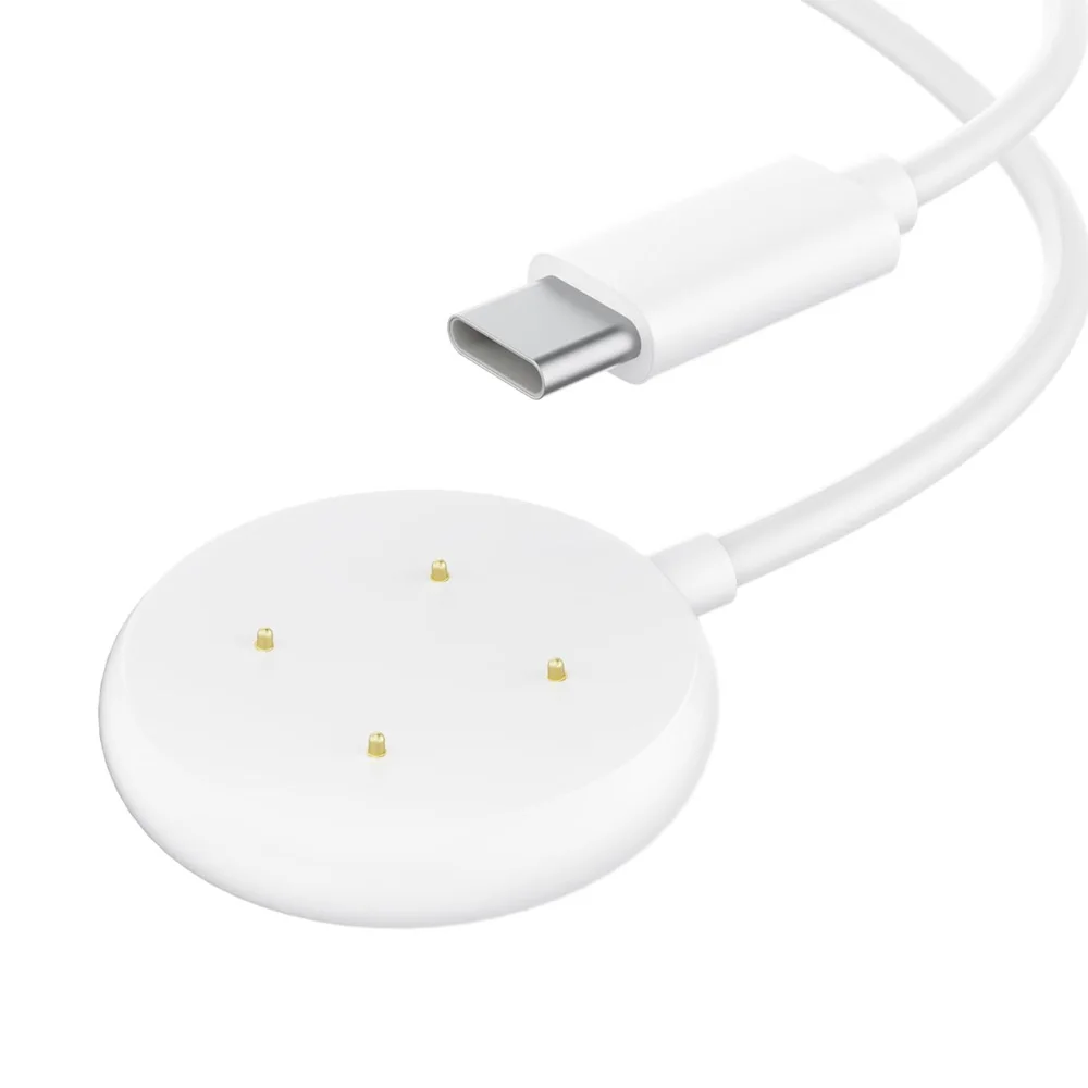 White Type C Charger for Google Pixel Watch 2/3 USB-C Fast Charging Cable Cord for Google Watch 2/3 Smartwatch Accessories