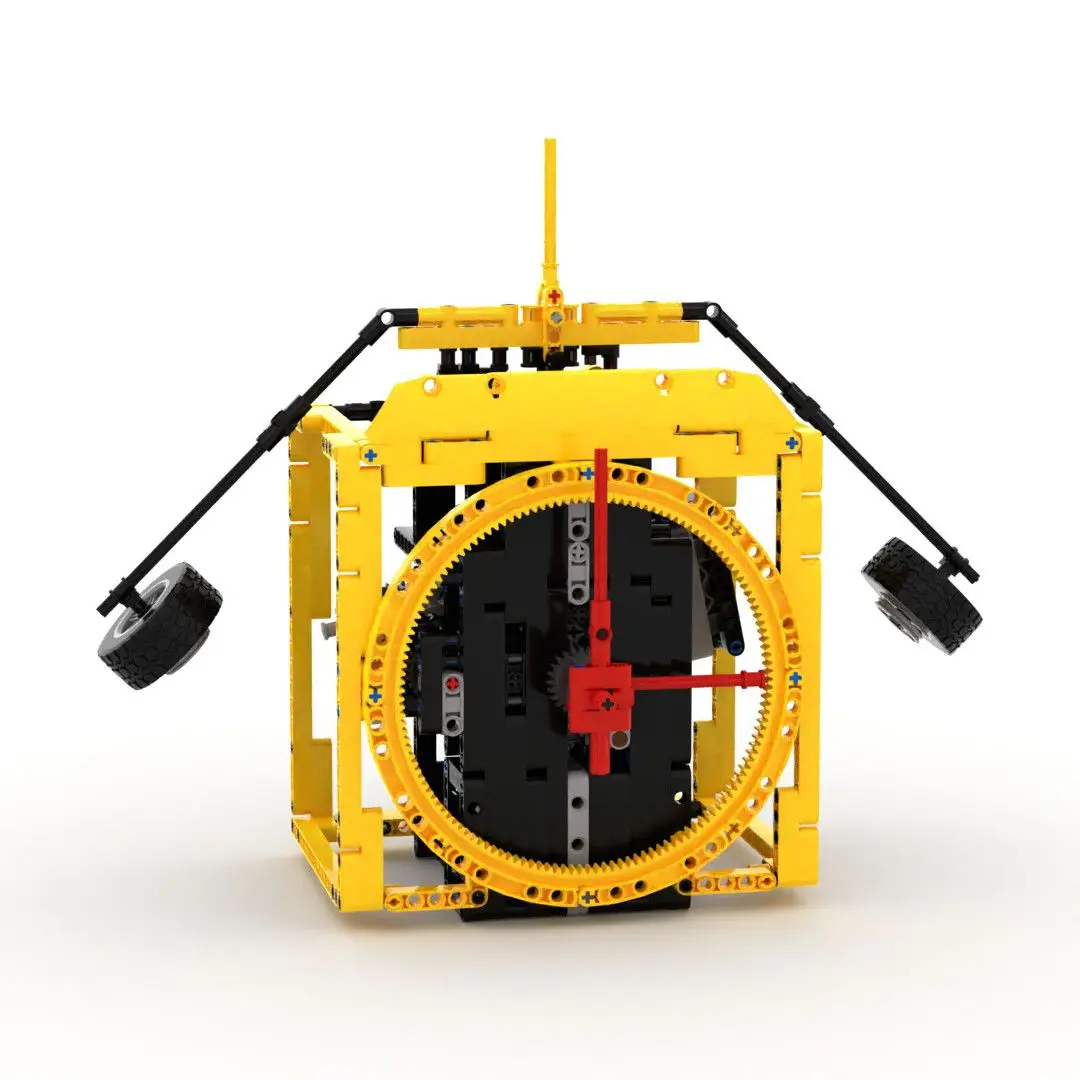 DIY Mechanical Clock Building Blocks, MOC Technic Gear Structure Set, Power Mechanics Assembly Model