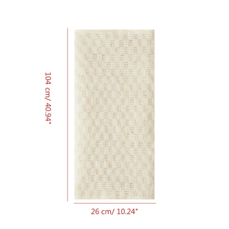 Japanese Rubbing Washcloth Bath Back Scrubber Polyester Towel Brush for Back Towels Exfoliating Scrub Shower Body Bathroom