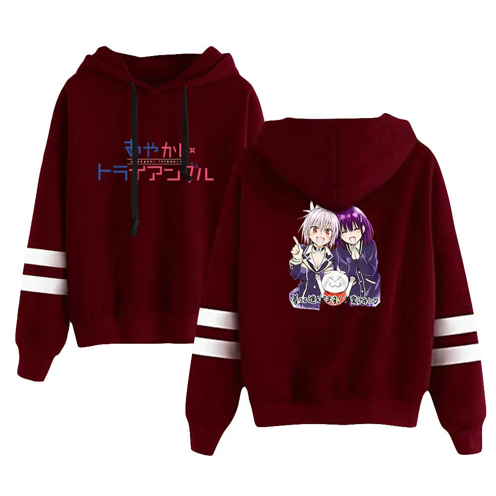 Ayakashi Triangle Anime Unisex Pocketless Parallel Bars Sleeve Sweatshirts Women Men's Hoodie Japanese Anime Clothes