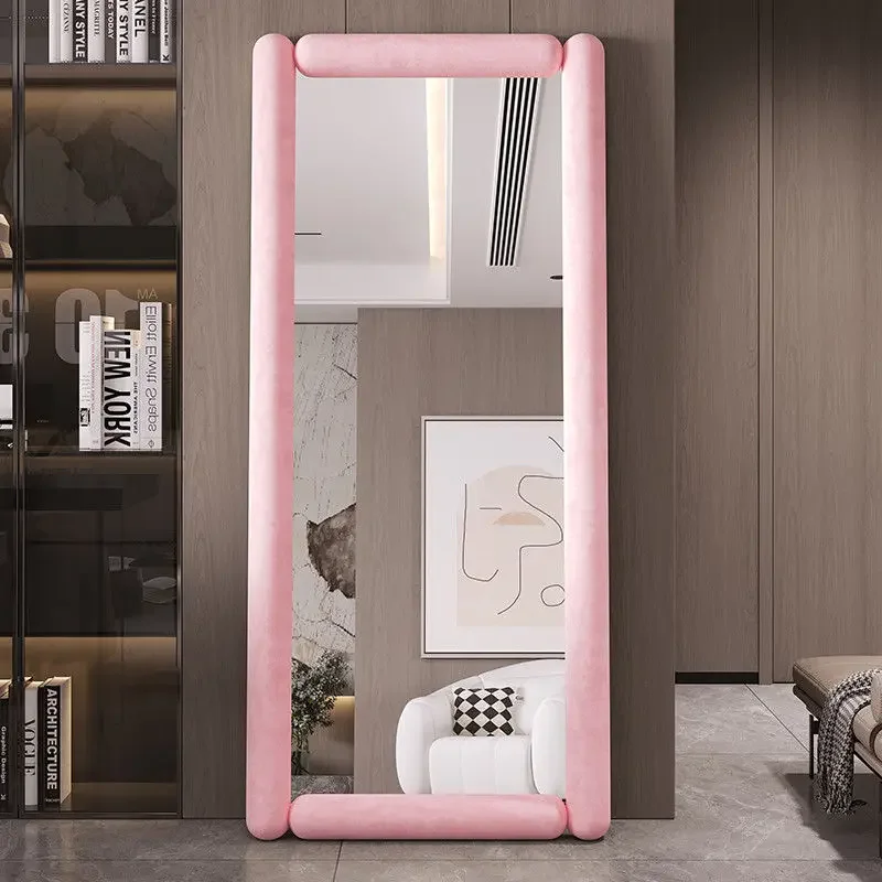 Organization Modern Mirror Funky Haircut Women Floor Luxury Mirror Aesthetic Korean Adornos Para El Hogar House Decoration