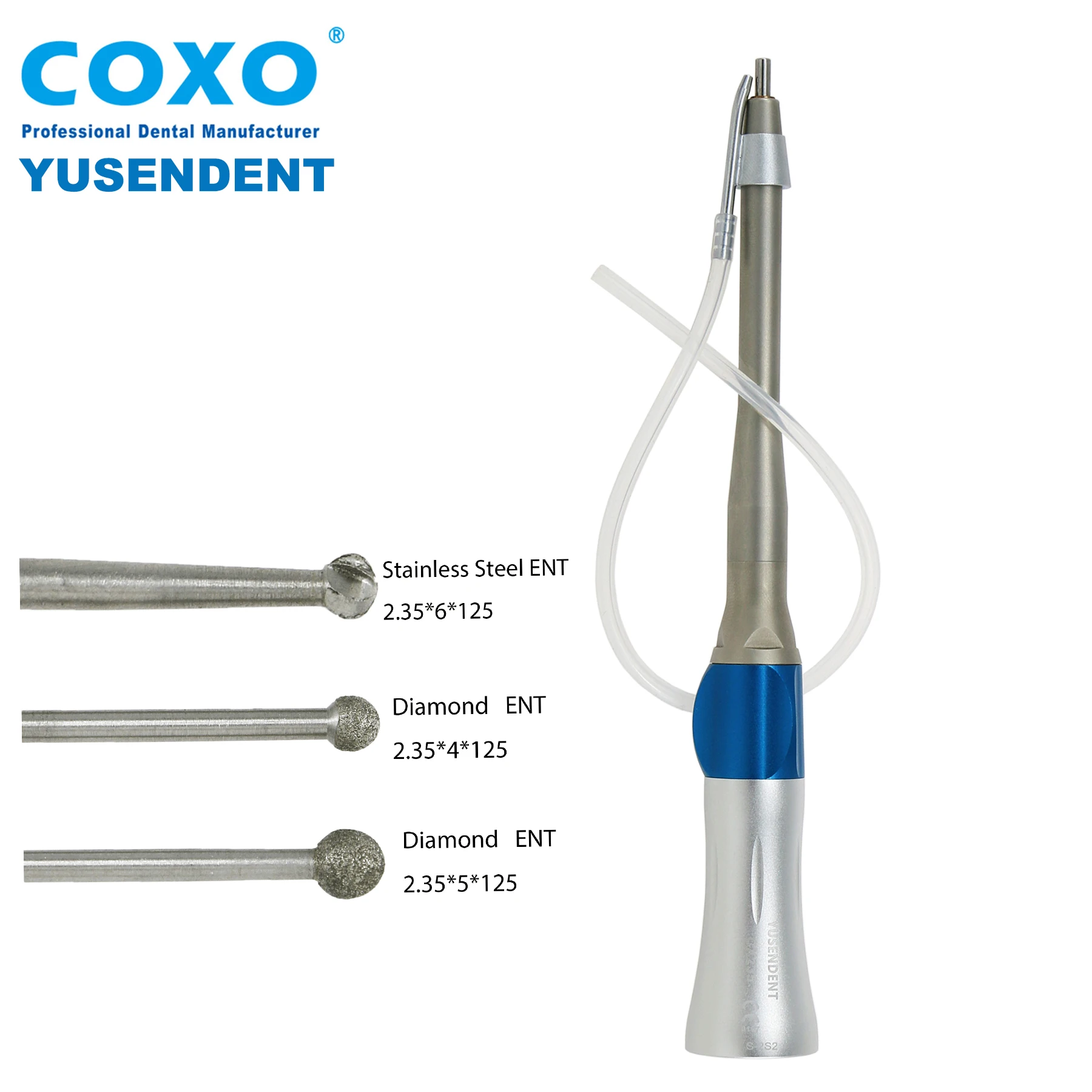 

COXO Dental Handpiece Supplies for Dentist, Micro Surgery, Surgical Operation, 1:1 Straight Cuting Tube, lengthening Tips Burs