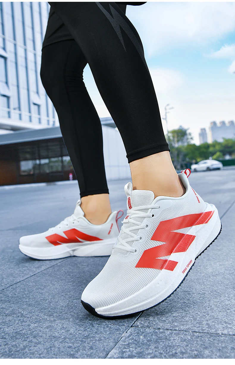 Marathon-Laufschuhe Herren Sneakers mit Carbonplatte Outdoor-Sport Atmungsaktiv Leichtgewicht Damen Bequeme Athletische Sneakers Prime – Detail 20