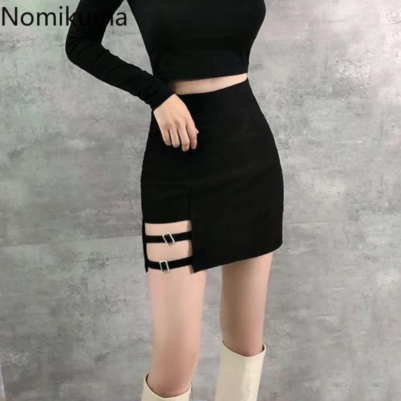 

2024 Faldas Mujer De Moda Y2k Skirt Women Clothing Black Bodycon Jupe Tunic Black Sexy Mini Skirts Fashion Summer Irregular Saia