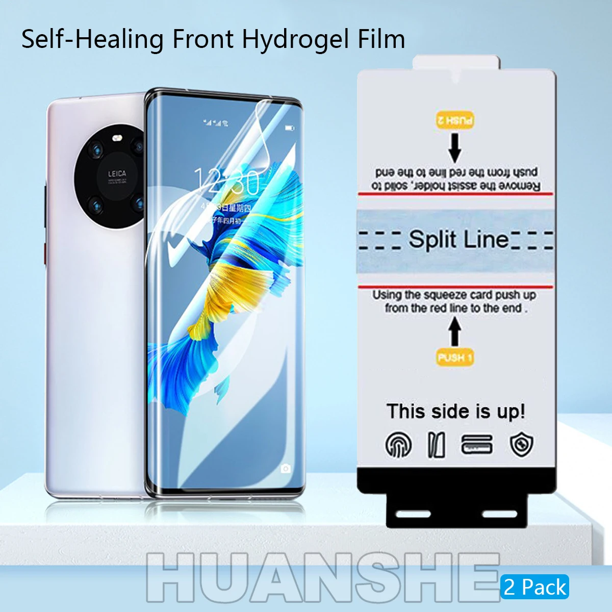 

2PCS Hydrogel Film Front Screen Protector for Huawei Mate 70/60 Pro+/50/40, P50/P60 Pro; Honor 400/300/200, Magic 8/7/6/5 Pro